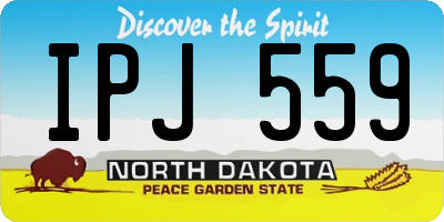 ND license plate IPJ559