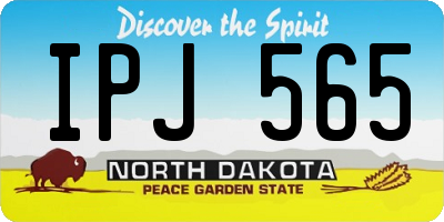 ND license plate IPJ565