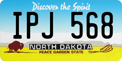 ND license plate IPJ568