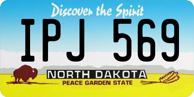 ND license plate IPJ569