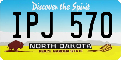 ND license plate IPJ570