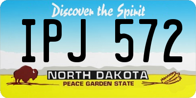 ND license plate IPJ572