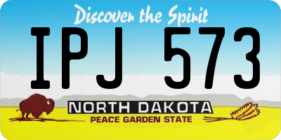 ND license plate IPJ573