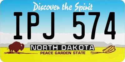 ND license plate IPJ574