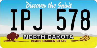 ND license plate IPJ578