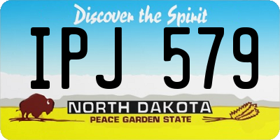 ND license plate IPJ579