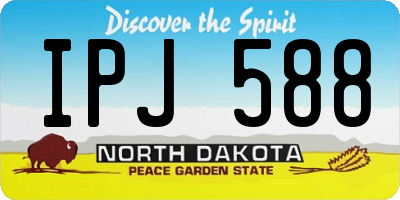 ND license plate IPJ588