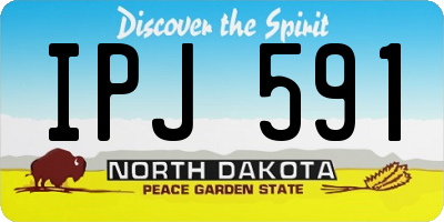 ND license plate IPJ591