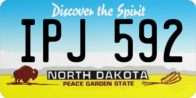 ND license plate IPJ592