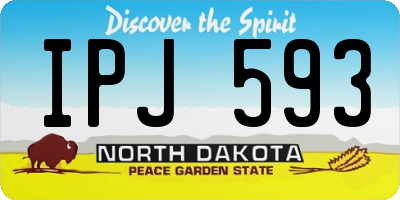 ND license plate IPJ593