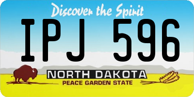 ND license plate IPJ596
