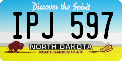 ND license plate IPJ597