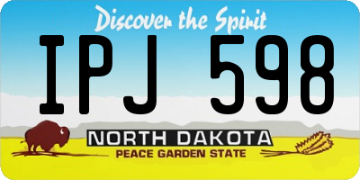 ND license plate IPJ598