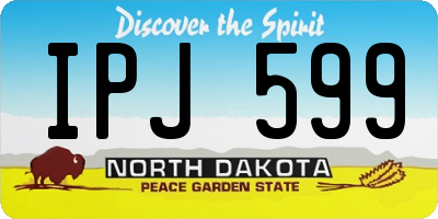 ND license plate IPJ599