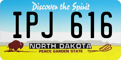 ND license plate IPJ616