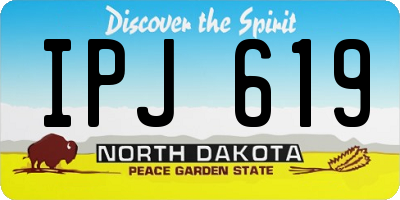 ND license plate IPJ619