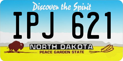 ND license plate IPJ621