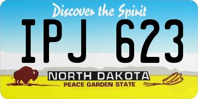 ND license plate IPJ623