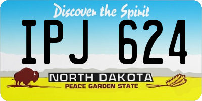 ND license plate IPJ624