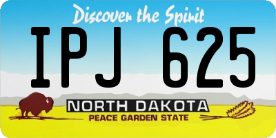 ND license plate IPJ625
