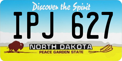 ND license plate IPJ627