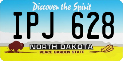 ND license plate IPJ628