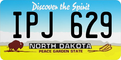 ND license plate IPJ629