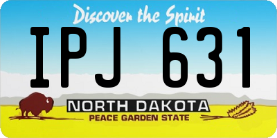 ND license plate IPJ631
