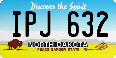 ND license plate IPJ632