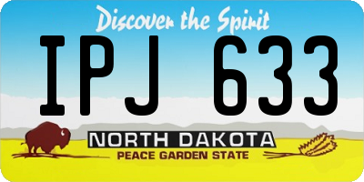 ND license plate IPJ633