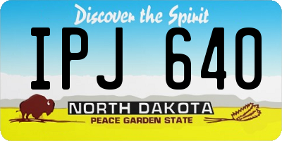 ND license plate IPJ640