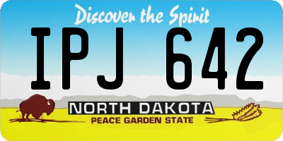 ND license plate IPJ642