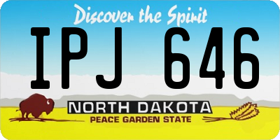 ND license plate IPJ646