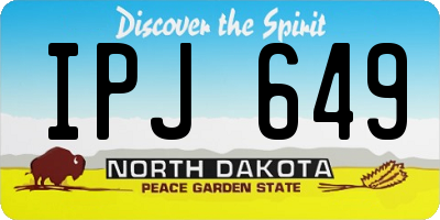 ND license plate IPJ649