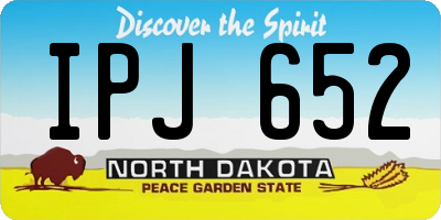 ND license plate IPJ652
