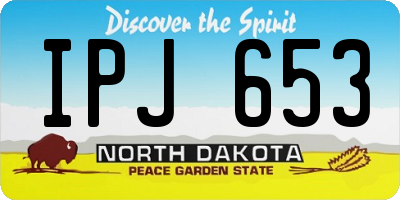 ND license plate IPJ653