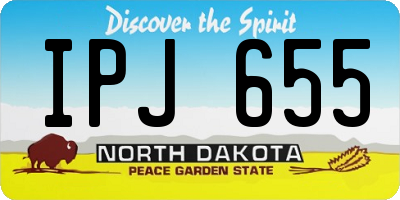 ND license plate IPJ655