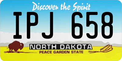 ND license plate IPJ658