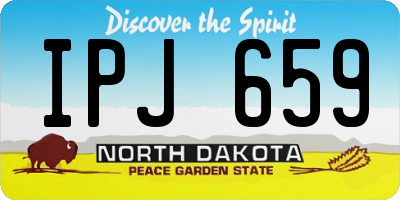 ND license plate IPJ659