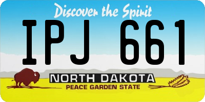 ND license plate IPJ661