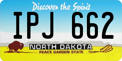 ND license plate IPJ662