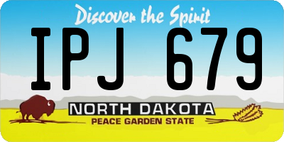 ND license plate IPJ679