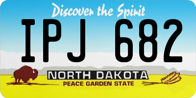 ND license plate IPJ682