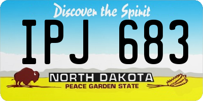 ND license plate IPJ683