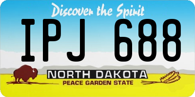 ND license plate IPJ688