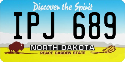 ND license plate IPJ689