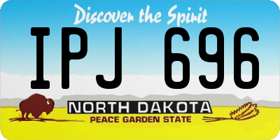 ND license plate IPJ696