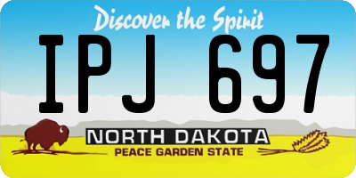 ND license plate IPJ697