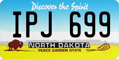 ND license plate IPJ699