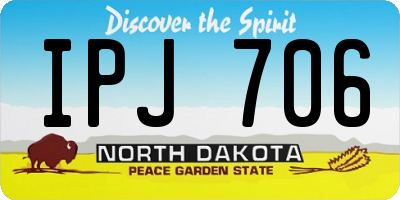 ND license plate IPJ706